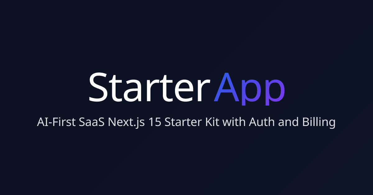 Home | StarterApp